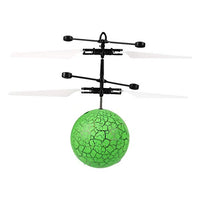 NUOBESTY Flying Ball Toys Light Up Ball Toys Sensor for Indoor Outdoor Remote Controller Drone Flying Toys (Light Green)