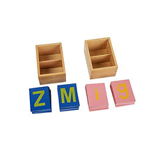 Load image into Gallery viewer, Tiger Montessori Toys for 3 Year Old Language Learning Materials for Children Lower and Capital Case Sandpaper Letters
