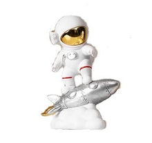 Load image into Gallery viewer, Ceramic Joe Astronaut Band Desktop Toys Home Office Car Decoration Creative Astronaut Dolls (Rocket - Silver)
