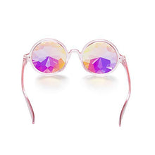 Load image into Gallery viewer, OMG_Shop Kaleidoscope Steampunk Rave Goggles with Rainbow Crystal Glass Lens
