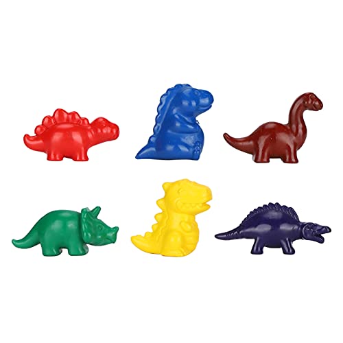 Colored Dinosaur Crayons, Crayons Palm Grip Non-Stick Crayon, Crayons Art Supplies Paint Crayons Gift for Kids Children Ding Painting