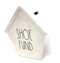 Load image into Gallery viewer, Rae Dunn Shoe Fund Birdhouse Style Piggy Money Bank
