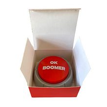 Load image into Gallery viewer, The OK Boomer Button | Meme Gag Gift Game Millennial Generation | Hilarious Funny Prank Buzzer for Holiday &amp; Christmas | Silly Easy to use | Press Button That says OK Boomer

