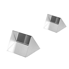 Load image into Gallery viewer, Optical Glass Triangular Prism, 2 Pack 1.97 Inch Crystal Rainbow Maker for Photography Science Experiments Physics Teaching Light Spectrum
