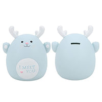 WNSC Money Bank, Simple Cute Comfortable Natural Vinyl Piggy Bank for Study Room for Living Room for Office Etc. Size: Approx. 17 X 14cm / 6.7 X 5.5in for Bedroom