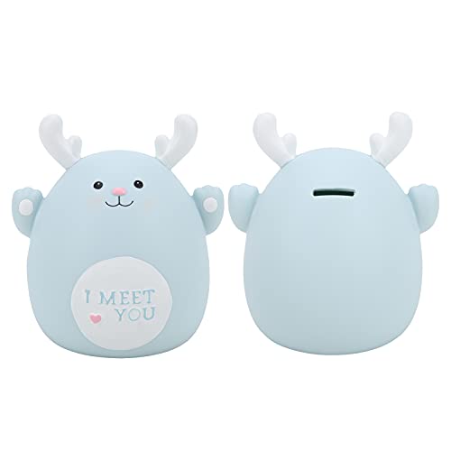 WNSC Money Bank, Simple Cute Comfortable Natural Vinyl Piggy Bank for Study Room for Living Room for Office Etc. Size: Approx. 17 X 14cm / 6.7 X 5.5in for Bedroom