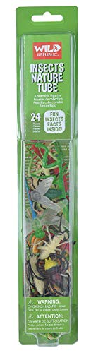 Wild Republic Insect Nature Tube, Kids Gifts, Educational Toys for Kids, Crawler, Insect Toy 24-Piece