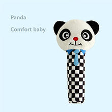 Load image into Gallery viewer, Animal Plush Rattle Toy, Cartoon Soft Stuffed Handheld Rattle with Sound, Developmental Hand Grip Baby Toys for Infant(Panda)
