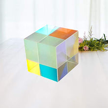 Load image into Gallery viewer, TEHAUX Optical Glass Cube Prism RGB Dispersion Prism Light Spectrum Educational Model for Physics and Desktop Decoration 1. 5x1. 5x1. 5cm
