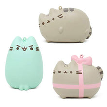 Load image into Gallery viewer, Hamee Pusheen Cute Cat Slow Rising Squishy Toy (3 Piece Set, Gift Wrapped &amp; Pusheenosaurus &amp; Sleeping) [Christmas Tree Ornaments, Gift Box, Party Favors, Gift Basket Filler, Stress Relief Toys]
