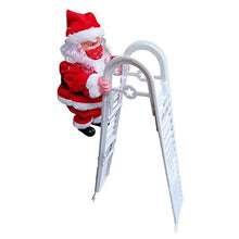 Load image into Gallery viewer, Climbing Santa on Rope with Face Mask, Santa Claus Electric Christmas Toys with Music and Lights, Climbing up and Down, Hanging Ornament for Party/Home/Door/Wall/Holiday Decoration
