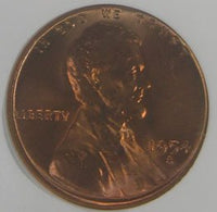 Lincoln Cent Penny Coin 1954 S Uncirculated - Graded by The Numismatic Guaranty Corporation (NGC) as Mint Strike 66 Red (MS 66 RD)