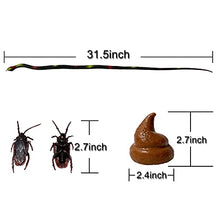 Load image into Gallery viewer, Realistic Fake Snake Prank Kits - Rubber Snakes Gifts for Halloween Party Decoration, April Fool&#39;s Day, Garden Props and Practical Joke (Fake Roaches)
