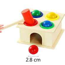Load image into Gallery viewer, balacoo Wooden Hammer and Ball Toy Kids Hammering Balls Toy Pounding Toy Ball Hammering Wooden Educational Toy for Baby
