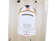Load image into Gallery viewer, Plushland Brown Bear Plush Stuffed Animal Toys Present Gifts for Graduation Day, Personalized Text, Name or Your School Logo on Gown, Best for Any Grad School Kids 12 Inches(New Black Cap and Gown)
