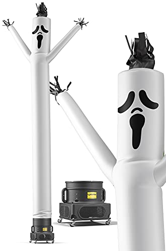 LookOurWay Ghost 20-Feet Tall Air Dancers Inflatable Tube Man Complete Set with 1 HP Sky Dancer Blower
