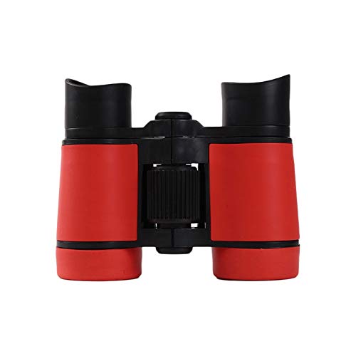 BARMI Portable Kids Children Binoculars Outdoor Observing High Clear Nonslip Telescope,Perfect Child Intellectual Toy Gift Set Red