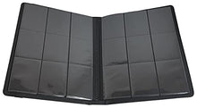 Load image into Gallery viewer, CheckOutStore 2 Black Leather Album/w 9 Pocket Trading Card Page Protectors (Holds 360 Cards)
