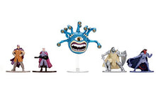 Load image into Gallery viewer, Jada Toys 253253000 Dungeons &amp; Dragons Nanofigs Set of 5 Nano Collectible Die-Cast, Minsc Human Ranger, Elf Bard, Orc, Deep Paladin, Beholder, Toy Figures, 4 cm, 12 Years and Up
