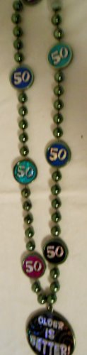 50 Older Is Better Bead Necklace 50th Birthday
