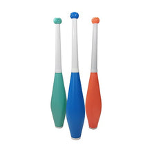 Load image into Gallery viewer, Zeekio Arion Professional Juggling Clubs - Smooth Handle 215g - Set of 3 (Green/Blue/Orange)
