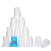 Quick Stacks Cups, 12PC of Sports Stacking Cups Speed Training Game (Blue)