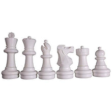 Load image into Gallery viewer, MegaChess Giant Plastic Chess Sets - Black and White - 5 Different Outdoor Giant Chess Sets from 1-Foot to 4 Feet Tall (25 inch King)
