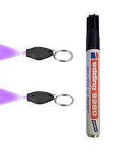 Load image into Gallery viewer, Ultra Violet (UV) Kit - Invisible UV Marker and Two UV Flashlights with Keychains, Disappearing Ink Magic Marker, Secret Message Writing, Hidden Passwords, Kids Party Toy Kit
