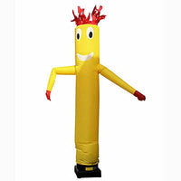 10FT/3M Inflatable Puppet Sky Air Wind Tube Puppet Sky Wavy Dancer (Yellow)