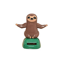Load image into Gallery viewer, SHUILV Lovely Cartoon Sloth Solar Swing Car Dashboard Decor Interior Ornament Gift Novelty Desk Car Toy Ornament - Coffee Durable and Practicalsecurity
