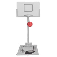 Vbest life Basketball Game, Aluminium Alloy Mini Desktop Folding Basketball Machine Innovative Micro Pressure Reduction for Chess, Leisure Sports