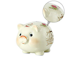 Load image into Gallery viewer, NUOBESTY Ceramic Piggy Bank Gold Pig Bank Hand Painted Crafts Money Bank Coin Bank for Girls Boys Kids Desktop Decor

