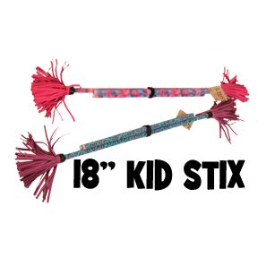 Z-Stix Made to Order Handmade Juggling Sticks-Flower/Devil Stick - Kid-Stix 18