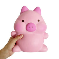NC ASMFUOY Jumbo Pig Slow Rising Squishies, Gaint Pink Cute Animal Birthday Gift for Kids, Stress Relief Squeeze Toys