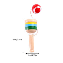 Load image into Gallery viewer, NUOBESTY 2pcs Kendama Cup and Ball Toys Wooden Catch Ball Hand Eye Coordination Educational Toys for Kids (Random Color)
