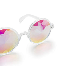 Load image into Gallery viewer, OMG_Shop Kaleidoscope Steampunk Rave Goggles with Rainbow Crystal Glass Lens
