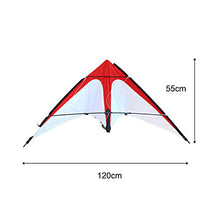 Load image into Gallery viewer, HEVIRGO Dual-line Stunt Kite,Colorful Delta Kite, 1.2M Triangle Stunt Kite,Kite-Delta Stunt Kite,Easy to Assemble Fly Fun Sport Kite, Colorful Large Sound for Kids and Adults,Outdoor Sports,Beach D
