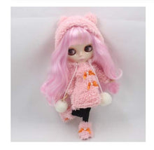 Load image into Gallery viewer, Studio one Winter Fur Pink Coat Clothes for Blythe Doll 1/6 bjd 30 cm Doll 12 inch Doll
