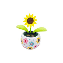 Load image into Gallery viewer, SHUILV Solar Dancing Flower, Magic Rocking Solar Power Dancing Flowers, Plastic Solar Dancing Flowers Shaking Head Car Ornaments Solar Powered Car Toy for Car Office Desk Decoration
