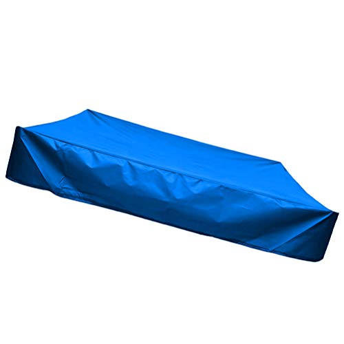 Cabilock Sandbox Cover Square Cover for Sand and Toys Away from Dust and Rain Sandbox Canopy with Drawstring Sandpit Pool Cover (Blue 200x200cm)