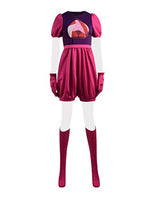 Fans-us Womens&Girls Steven Garnet Cosplay Costume Romper Gloves Socks Full Set (XS, Rosy)