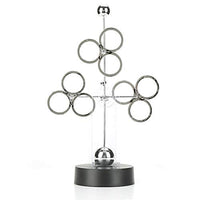 Wal front Electronic Rotating Perpetual Motion Model Revolving Perpetual Motion Celestial Art Craft Model Children Toy Desk Decoration