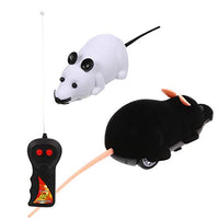 NUOBESTY 2pcs Remote Control Joke Toys Halloween Prank Fake Rat Realistic Plush Mouse Halloween Christmas Trick Spooky Toys for Cat Dog Kid