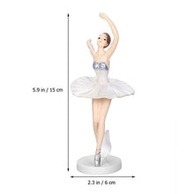 Load image into Gallery viewer, UXZDX CUJUX 3PCS Ballerina Statue Desktop Ornament Plastic Dancing Girl Crafts Figurines for Home Decor (White)
