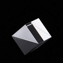 Load image into Gallery viewer, Spectrum Light Crystal Triangular Prism Photography K9 Optical Glass Professional for Teaching Tool for Entertainment for Rainbow(15 * 15 * 15)
