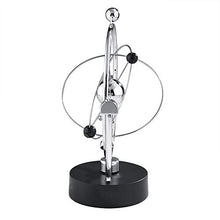 Load image into Gallery viewer, TOPINCN Perpetual Motion Plastic and Wrought Iron Movement Swing Ball Craft Home Office Desk Table Ornament Gift Sliver(A603)
