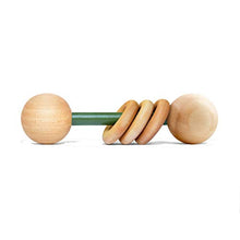 Load image into Gallery viewer, Wood Baby Rattle Teether by Homi Baby, Perfect Montessori Grasping Teething Toy for Babies, Handmade in The USA, Sealed with Organic Virgin Coconut Oil &amp; Beeswax (Pine)
