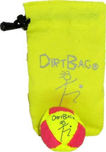 Load image into Gallery viewer, Dirtbag Classic Footbag Hacky Sack with Pouch, Flying Clipper Original Dirtbag with Signature Carry Bag - Fluorescent Yellow/Magenta/Fluorescent Yellow Pouch.
