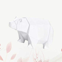 Load image into Gallery viewer, BESPORTBLE Polar Bear Coin Bank Resin Money Box Bank Animal Figurine Desktop Decor for Birthday Gifts (White)
