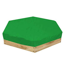 Load image into Gallery viewer, Sandbox Cover, Dustproof Protection Beach Sandbox Canopy Pool Cover Waterproof Sandpit Pool Cover Protective Cover for Sand and Toys(Green 140x110x20cm)
